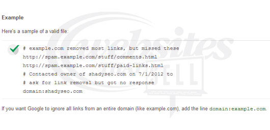 IMPORTANT! You must use the right formatting on your disavow file. Then Submit File HERE.