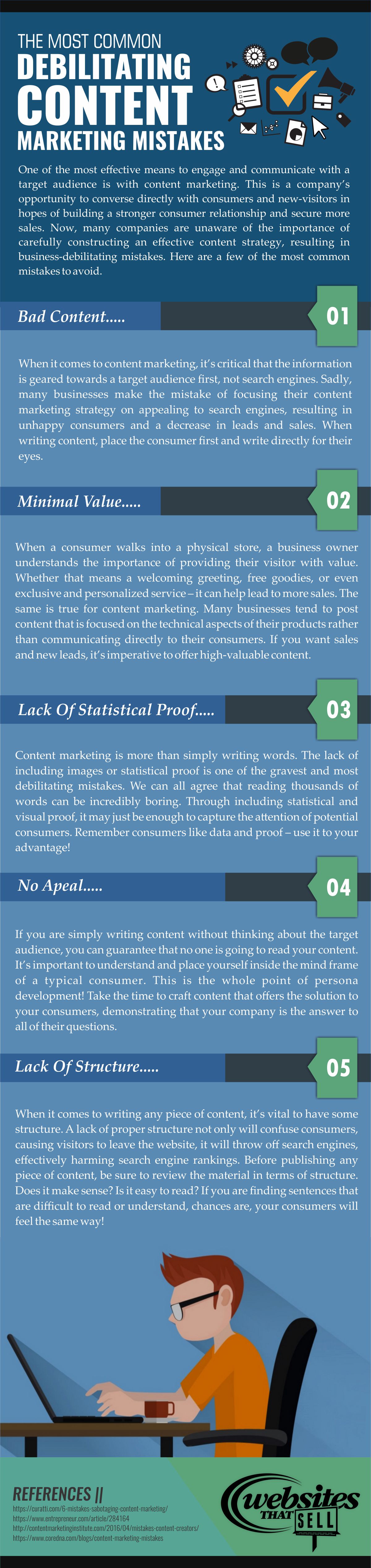 Common Debilitating Content Marketing Mistakes