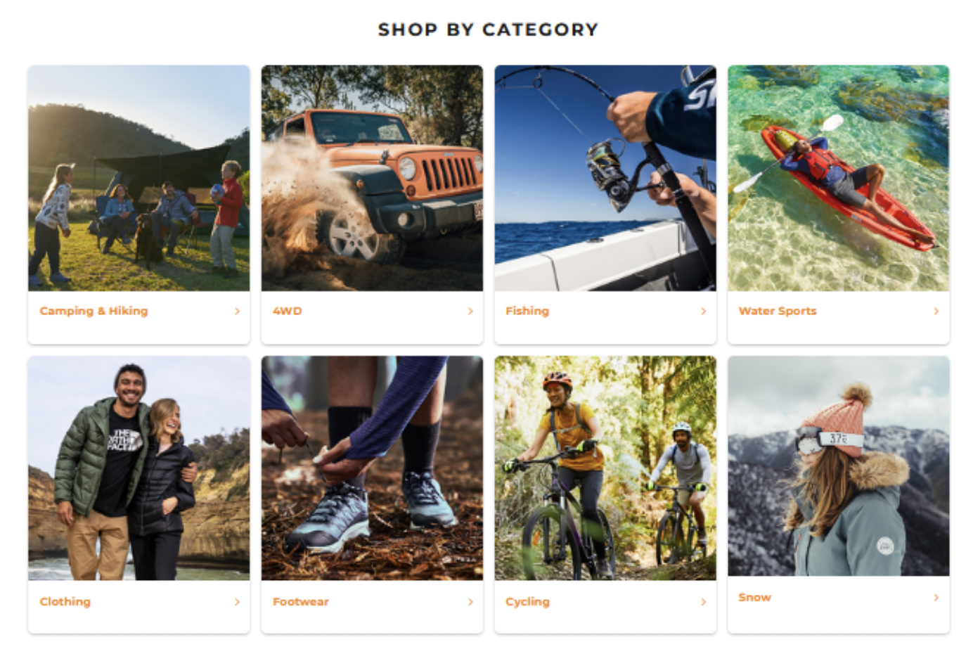 shop by category
