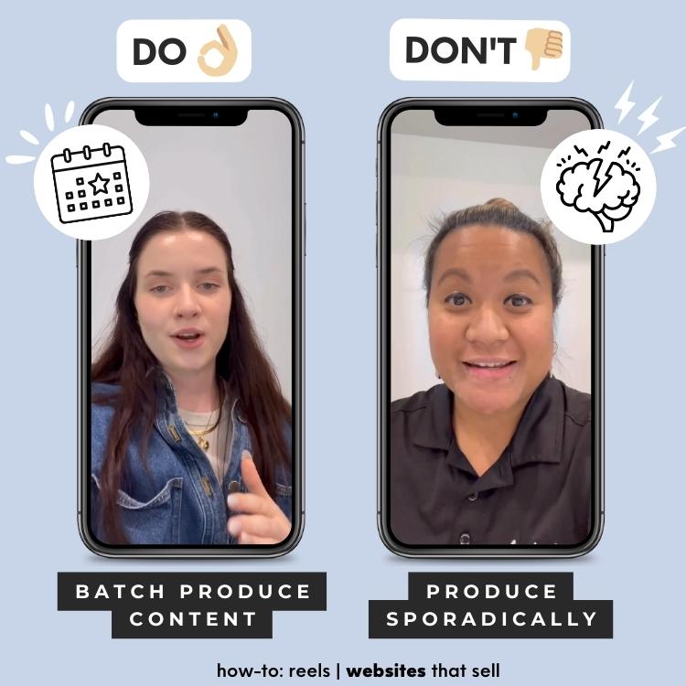 Women showing the importance of scheduling Reel recordings